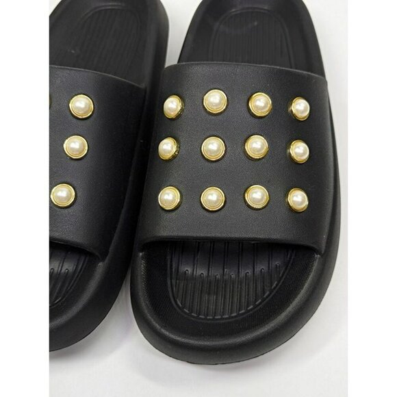 Kenneth Cole New York Mello Eva Pearl Women's Slide Sandals Size 9 (MSRP $55) - Picture 3 of 8